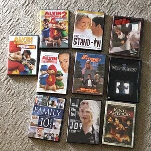 DVD's, Rated PG, 10/8, Gently used